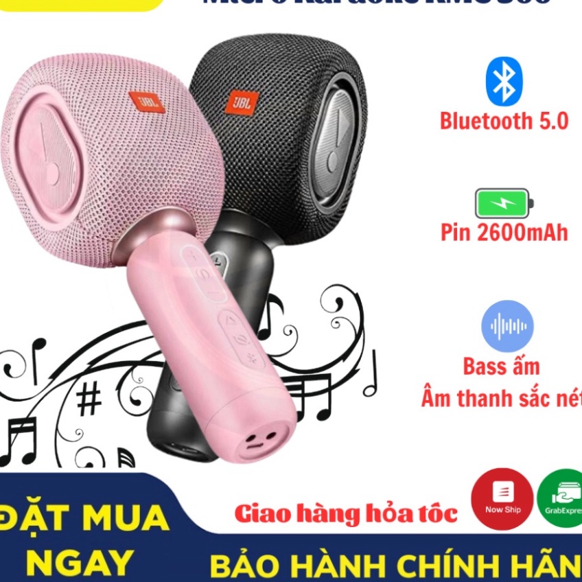 Micro Hát Karaoke Bluetooth KMC500 - Âm Thanh Sắc Nét Giải Trí Mọi Lúc Mọi Nơi - Bảo Hành 12 Tháng HOT