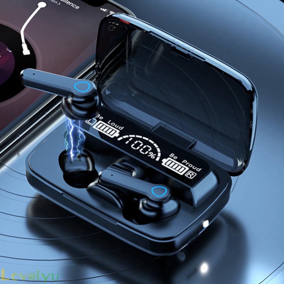 Tai nghe kiêm sạc dự phòng M19 chống ồn tốt có bass mạnh pin trâu 2500mAh HOT