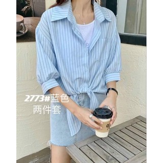 Áo somi kẻ sọc vạt chéo