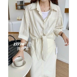 Áo somi kẻ sọc vạt chéo