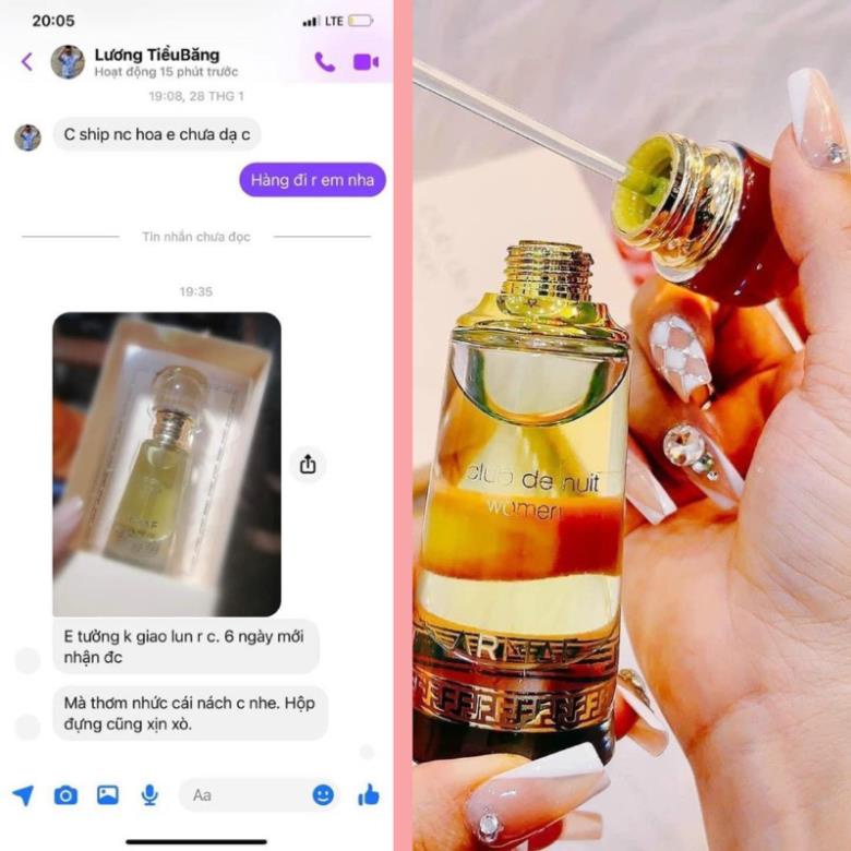 TINH DẦU NƯỚC HOA Oil clup de nuit phiên bản tinh dầu cô đặc CHÍNH HÃNG