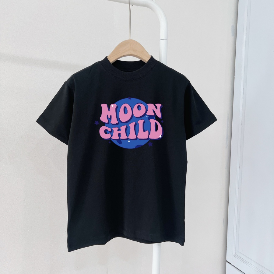 Áo thun nữ BABY TEE Moon Child Áo Form ôm có Size vải 100% cotton 2 chiều siêu xịn