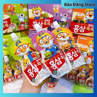 Nước Hồng Sâm Paldo Pororo Hàn Quốc túi 100ml
