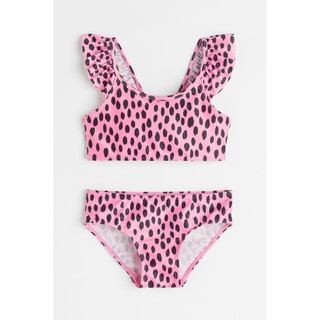 Bộ bơi rời hm màu hồng chấm đen size 2 - 10y
