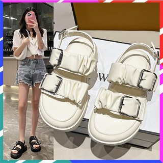 Dép quai hậu nữ đế cao chất liệu da cao cấp, dép sandal nữ độn đế 4cm hàng cao cấp 2023