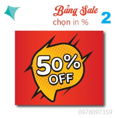 Bảng sale giảm giá, đồng giá, mua 1 tặng 1, hàng mới về, xả hàng,sticker sale, live 2 mặt fomex 3mm không kèm kẹp