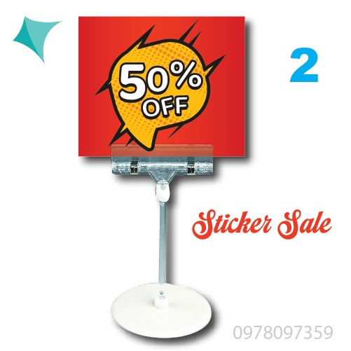 Bảng sale giảm giá, đồng giá, mua 1 tặng 1, hàng mới về, xả hàng,sticker sale, live 2 mặt fomex 3mm không kèm kẹp