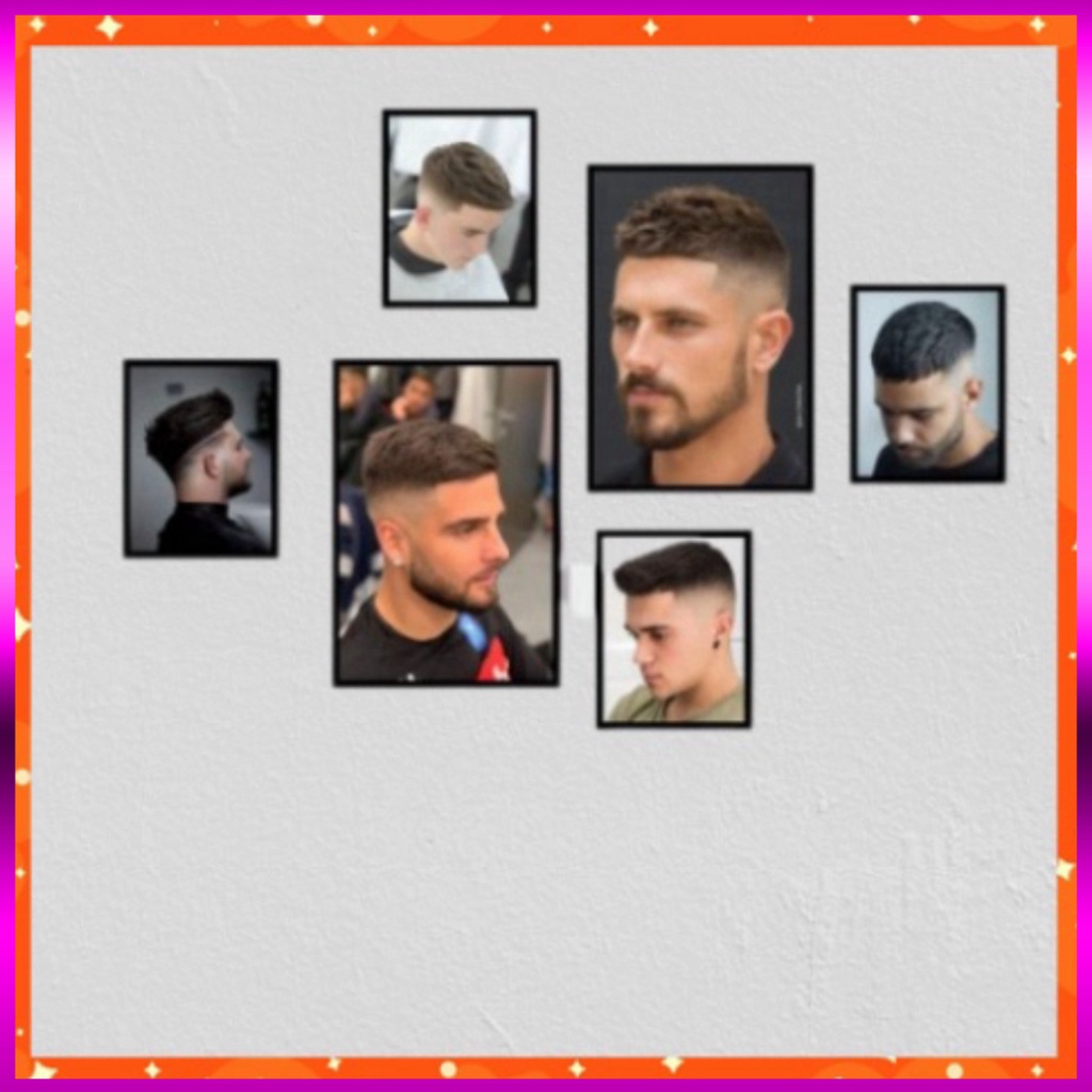 Tranh treo tường tranh treo tường 6 bức tranh trang trí spa, salon tóc, nail, dán tường siêu chắc, tranh treo tường, Can