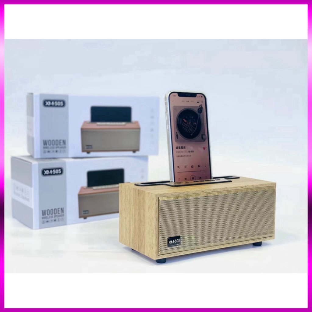 Loa Bluetooth XM-505 Cao Cấp . Siêu Phẩm Vỏ Gỗ Tinh Tế, Âm Thanh Stereo Kép Trầm Ấm, Dễ Dàng Sử Dụng. NEW Chất | BigBuy360 - bigbuy360.vn