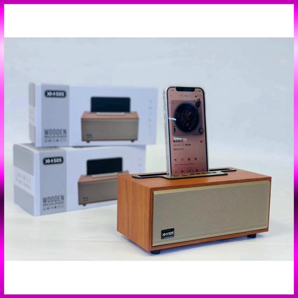 Loa Bluetooth XM-505 Cao Cấp . Siêu Phẩm Vỏ Gỗ Tinh Tế, Âm Thanh Stereo Kép Trầm Ấm, Dễ Dàng Sử Dụng. NEW Chất | BigBuy360 - bigbuy360.vn