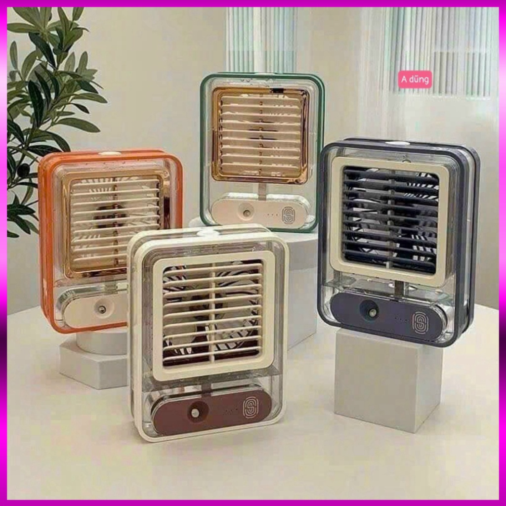 Quạt điều hoà hơi nước mini để bàn, Siêu mát, sạc trực tiếp USB tiện lợi, dung tích bình chứa nước 150ml - gd huyhoang C