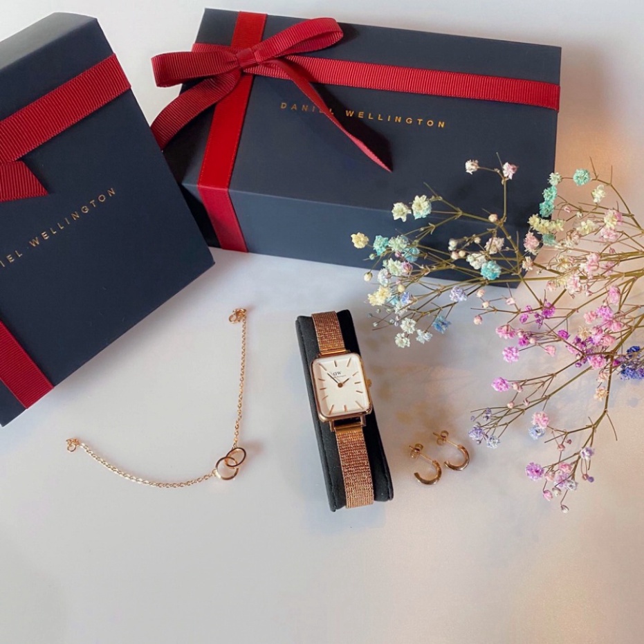 . đồng hồ thời trang Nữ Daniel Welington Nữ QUADR.O PRESSED Dây Mesh 20x26mm - Luxe Watch Official . . | BigBuy360 - bigbuy360.vn