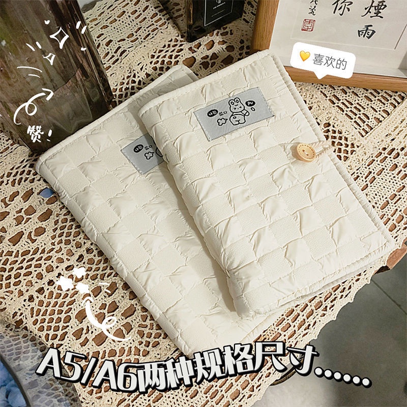 Sổ Tay Khổ A5 A6 Bằng Vải Kem Có Thể Tháo Rời Tiện Dụng
