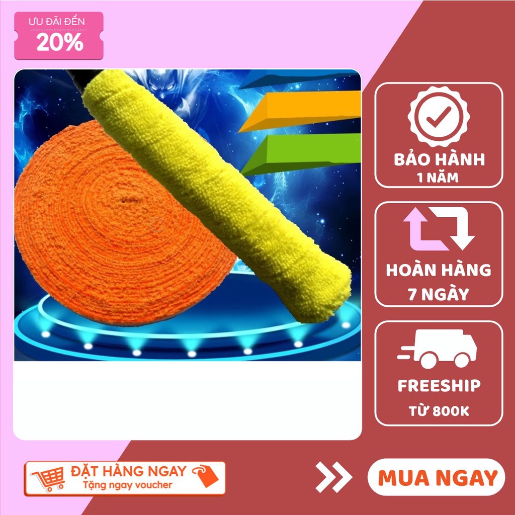 Quấn cán vải vợt cầu lông , loại cuộn dài 10m , êm ái , thấm mồ hôi