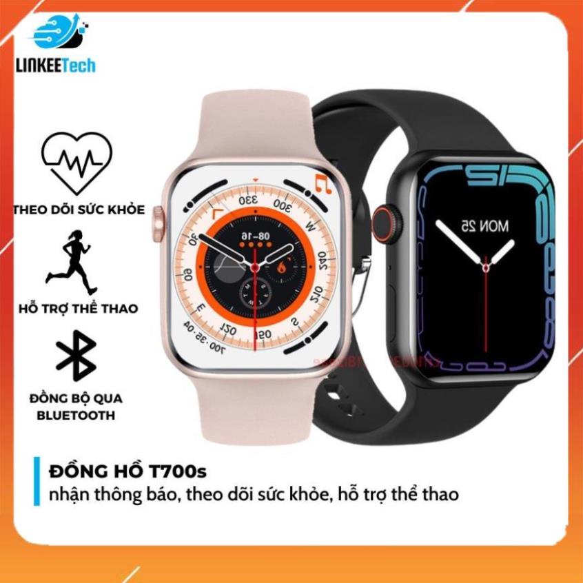 Đồng Hồ Thông Minh T700s Bản 5.0 Kết Nối Bluetooth Chống Nước, Nghe Gọi, Nhận Thông Báo- LinkeeTech