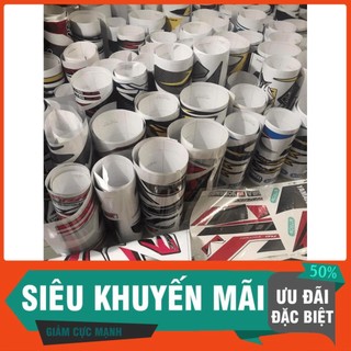 Tem Rời Dán Xe Vision mới chỉ đỏ xe đen 1