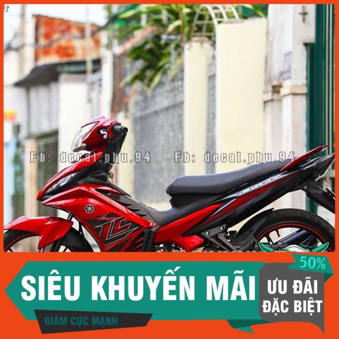 [FREE SHIP] Tem Rời Dán Xe Exciter 2011-2014 LC đỏ đen