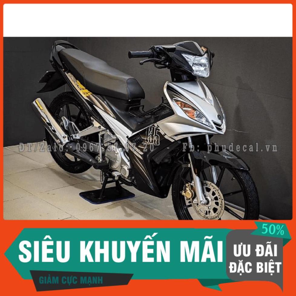 [FREE SHIP] Tem Rời Dán Xe Exciter 2006-2010 bạc đen Cover