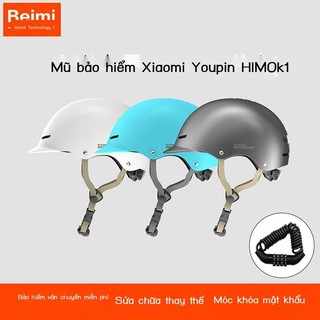 Xiaomi himo k1/k1m mũ bảo hiểm chống nắng xe điện xe máy mùa hè mũ bảo hiểm nửa mũ bảo hiểm có đèn led mũ bảo