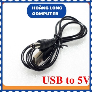 Cáp Chuyển USB ra 5V Jack DC chân 5.5*2.5mm- 3.5*1.35mm