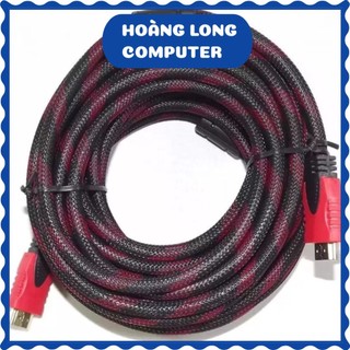 [Hàng Loại 1] Dây cáp HDMI 15m tròn (Đen phối đỏ)
