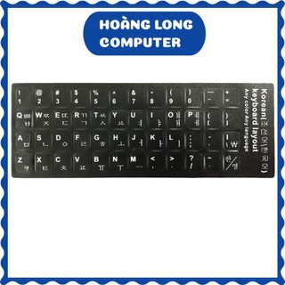 Miếng dán bàn phím Tiếng Hàn Tiếng Anh tiện dụng HLC