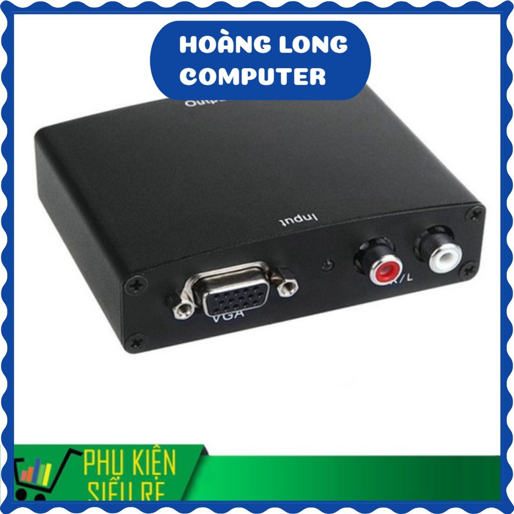 [Loại 1] Bộ chuyển đổi VGA sang HDMI (Sắt)