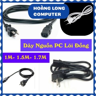 [Loại 1] Dây nguồn dùng cho máy tính 1M/ 1.5M/ 1.7M đen hoặc xám, lõi hợp kim đồng giá tốt nhất VNET-DN