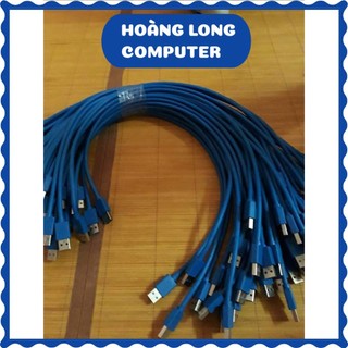 Cáp USB 2 đầu đực 3.0 dài 60Cm mét màu xanh chất lượng tốt VNET