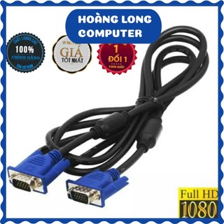 Cáp tín hiệu VGA 1.5m 2 đầu xanh đen chống nhiễu truyền tín hiệu ổn định
