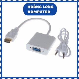 Cáp chuyển HDMI to VGA có Âm Thanh Full HD 1080P