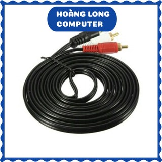 [Loại 1] Dây loa 1-2 dài 5m / Dây loa 1 đầu 3.5 ra 2 đầu hoa sen chiều dài 5m, mới 100% - VNET