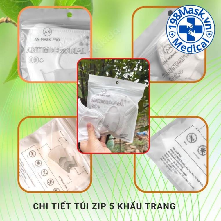 Sỉ 1 Thùng 200 Chiếc khẩu trang N99+  ANMASK 5 lớp kháng khuẩn cao chính hãng