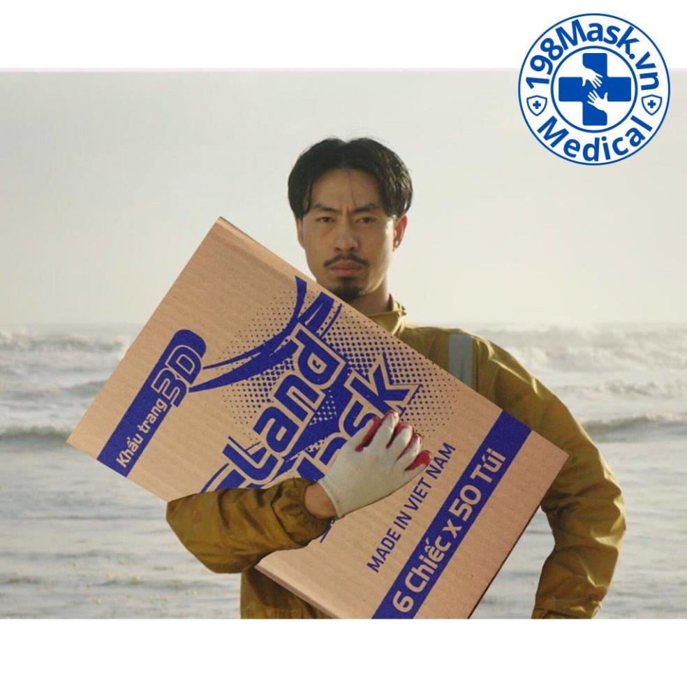 Thùng 300 Chiếc khẩu trang land mask chính hãng kháng khuẩn 4 lớp cao cấp