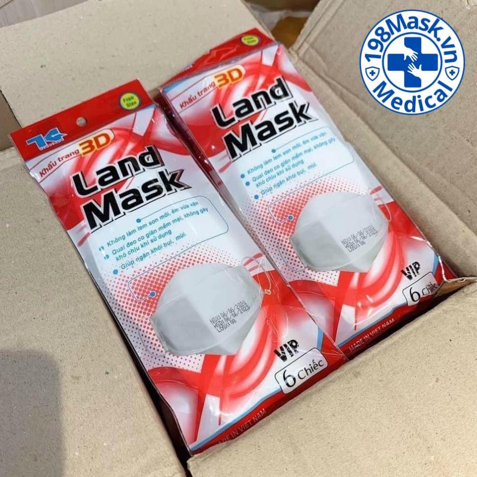 Thùng 300 Chiếc khẩu trang land mask chính hãng kháng khuẩn 4 lớp cao cấp
