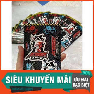 Set tem logo khỉ King Drag 9x18cm