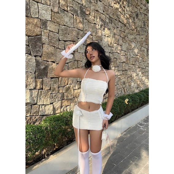 AESTHETE- Esther set lưới trắng