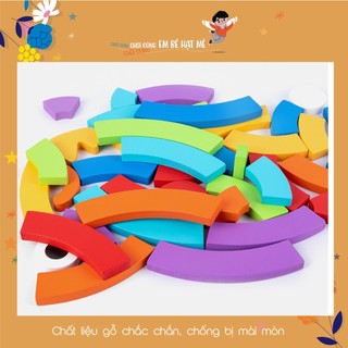 Bộ xếp hình khối cầu vồng