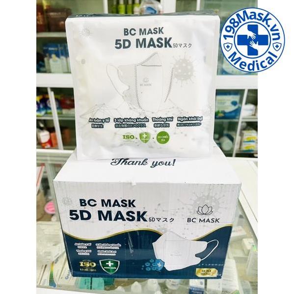 Thùng 100 Chiếc khẩu trang 5D Bảo Châu hàng chính hãng kháng khuẩn cao