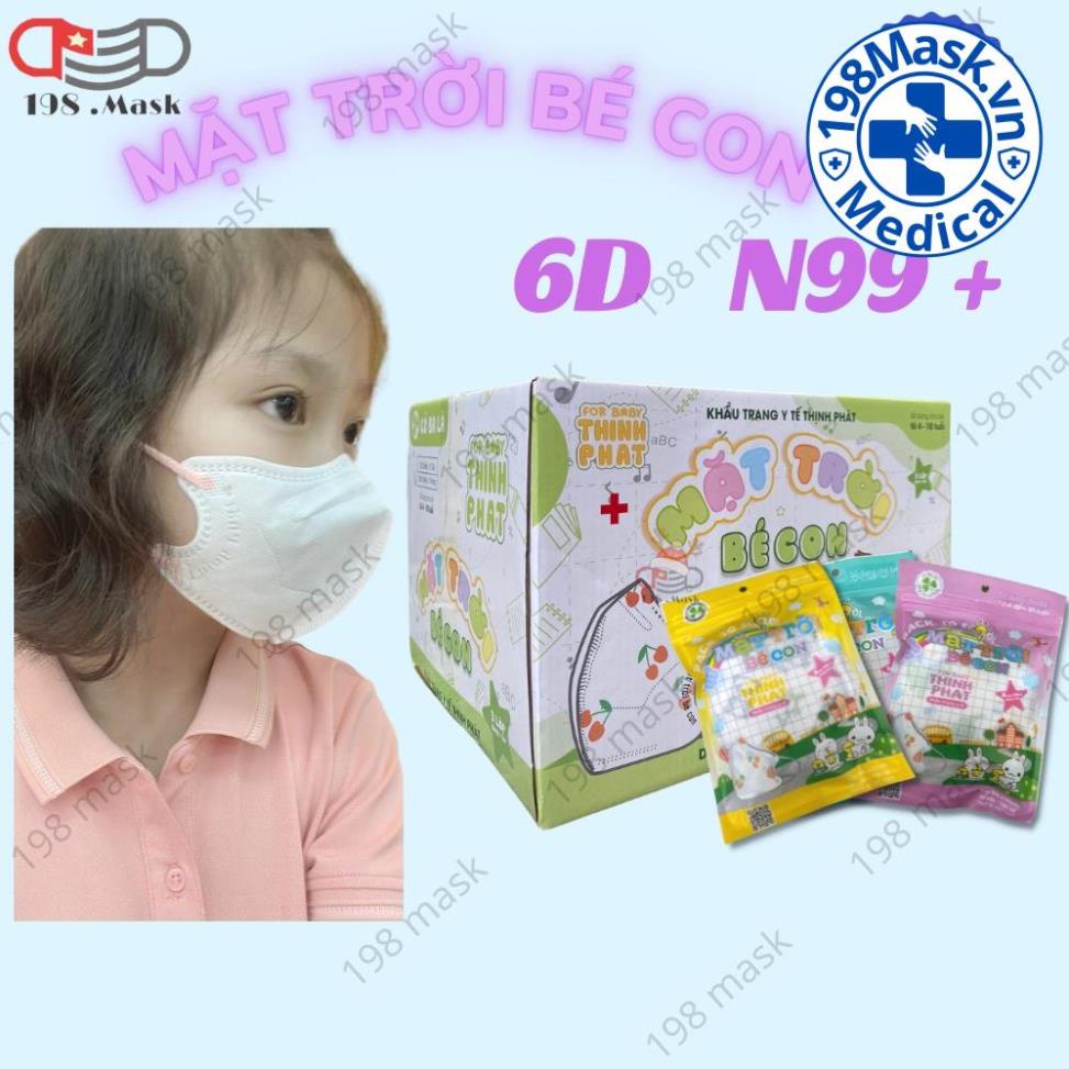 Sỉ 1 Thùng 200 Chiếc khẩu trang N99+ Trẻ Em kháng khuẩn cao chính hãng