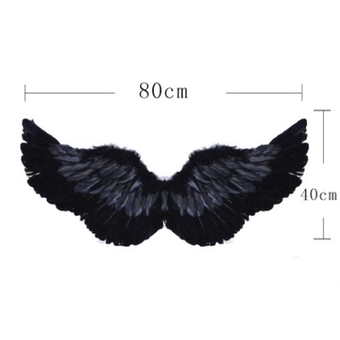 Đôi Màu Đen Cánh thiên thần cosplay màu trắng MSP39922