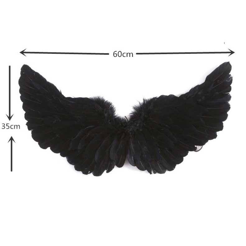 Đôi Màu Đen Cánh thiên thần cosplay màu trắng MSP39922