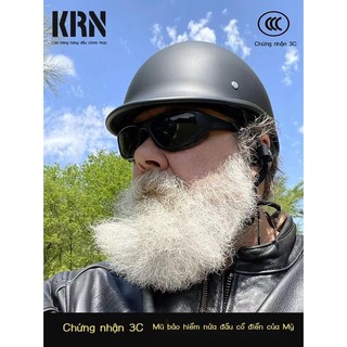 Mỹ retro mũ bảo hiểm xe máy nửa harley muỗng mũ bảo hiểm mùa hè nhật bản 4 bình điện mũ bảo hiểm ô tô 3c