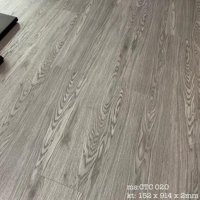 Sàn Nhựa Giả Vân Gỗ Sẵn Keo Tự Thi Công Dày 2mm Hàng loại 1 sàn nhựa bóc dán