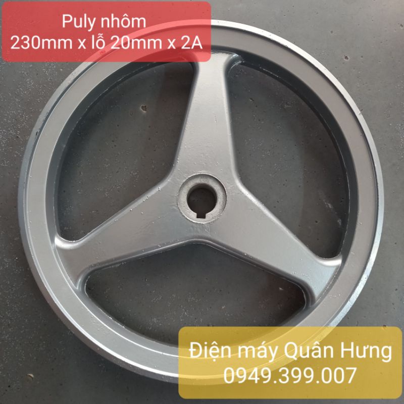 Puly buly buli đầu rửa xe xịt thuốc 2hp 230mm lỗ 19 20