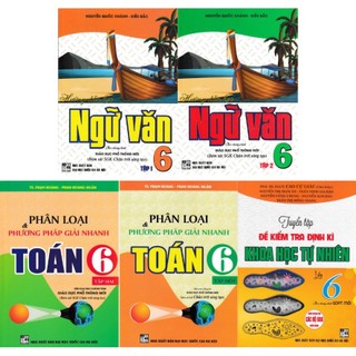 Sách - combo tham khảo toán - văn - khoa học tự nhiên lớp 6