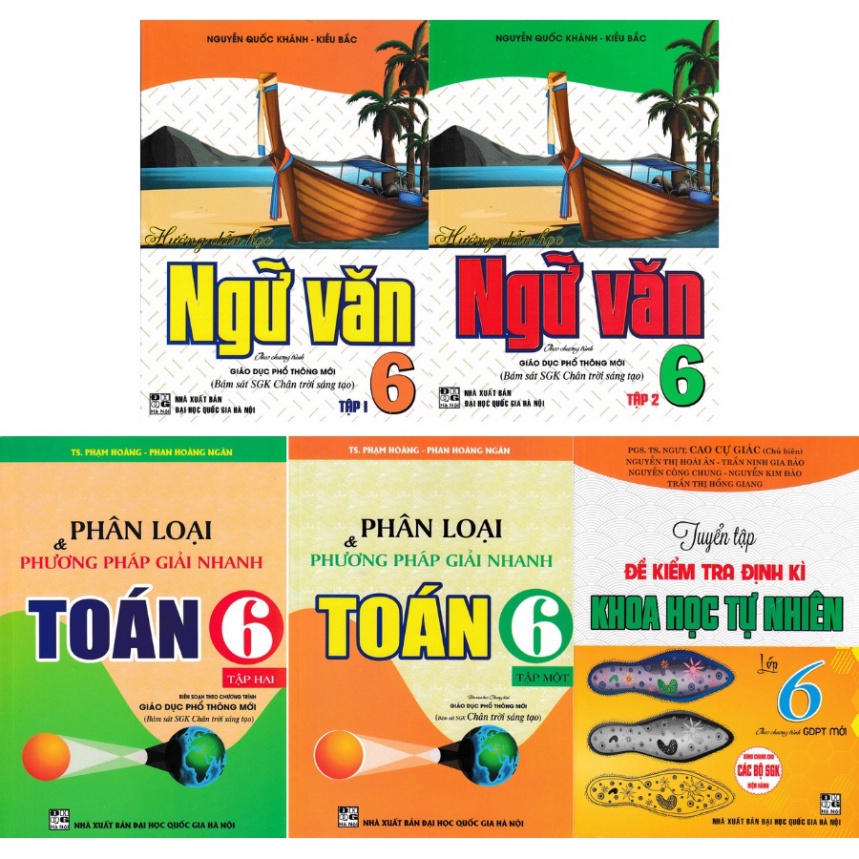 Sách - Combo Tham Khảo Toán - Văn - Khoa Học Tự Nhiên Lớp 6 (Bám Sát SGK Chân Trời Sáng Tạo -Bộ 5 Cuốn) - HA