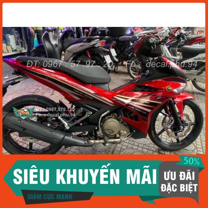 [FREE SHIP] Tem Rời Dán Xe Exciter 150 Y15ZR đỏ đen 2020