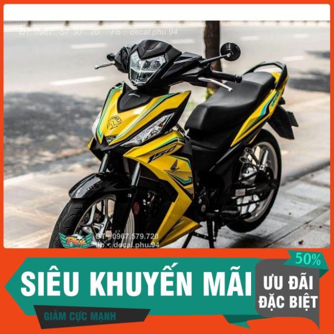 [FREE SHIP] Tem Rời Dán Xe Winner GTR Vàng mẫu mới