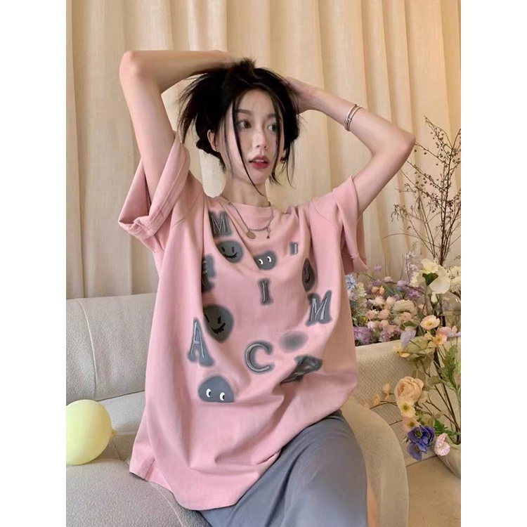 Áo Thun Nữ Ngắn Tay Plus Size Phong Cách Mỹ